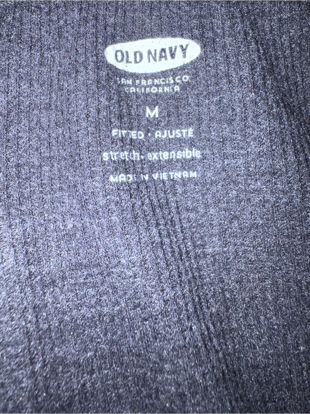 Old Navy Charcoal Ribbed V-Neck Sweater - Picture 4 of 4